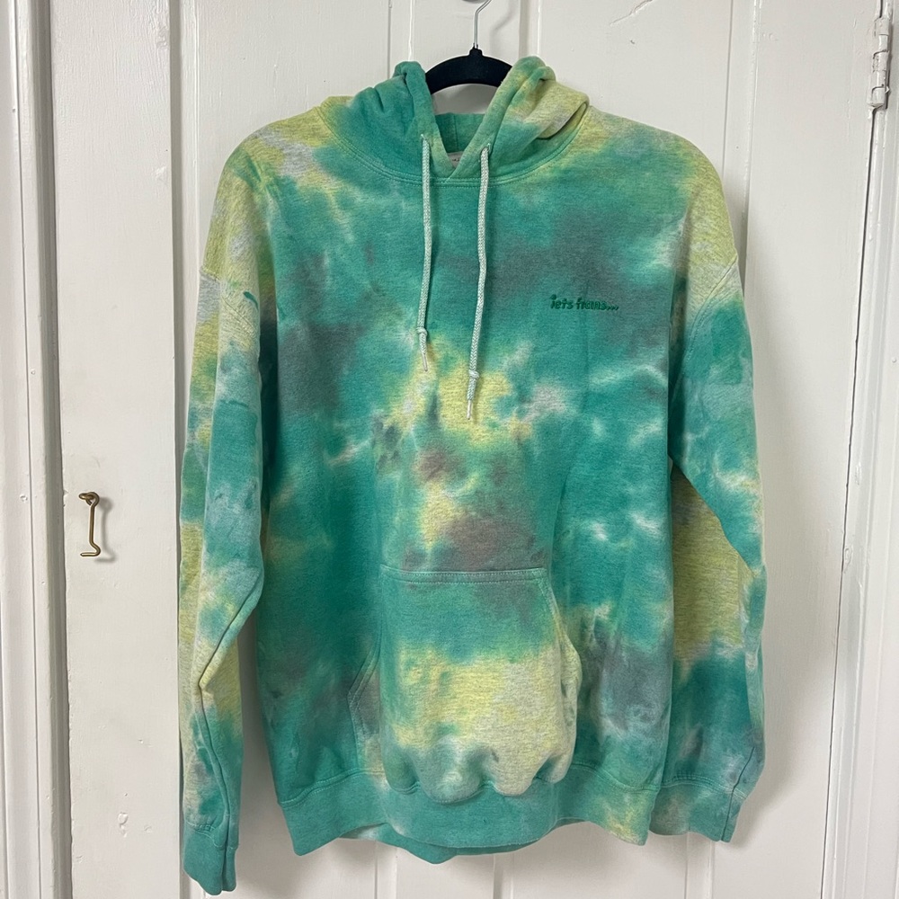 Iets Frans Green Tie Dye Hoodie